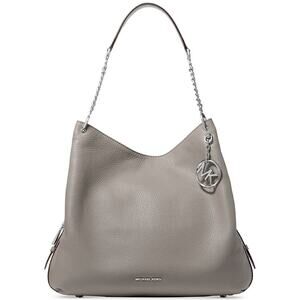 The MICHAEL Michael Kors Lillie Chain Straps Large Shoulder Bag Gray Tote NWOT